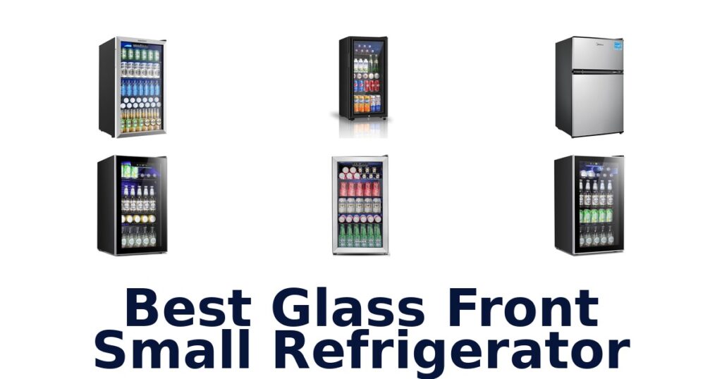 best glass front small refrigerator