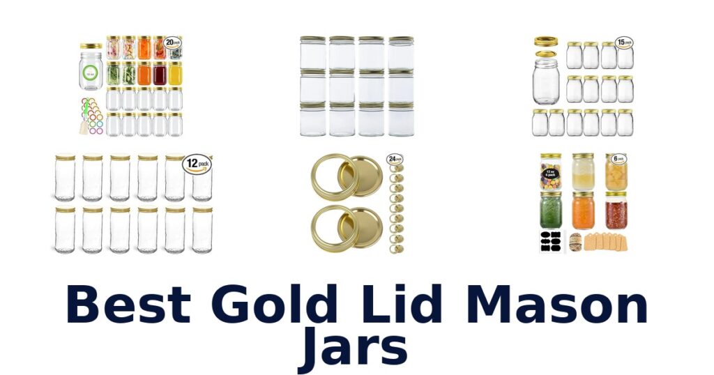 best gold lid mason jars