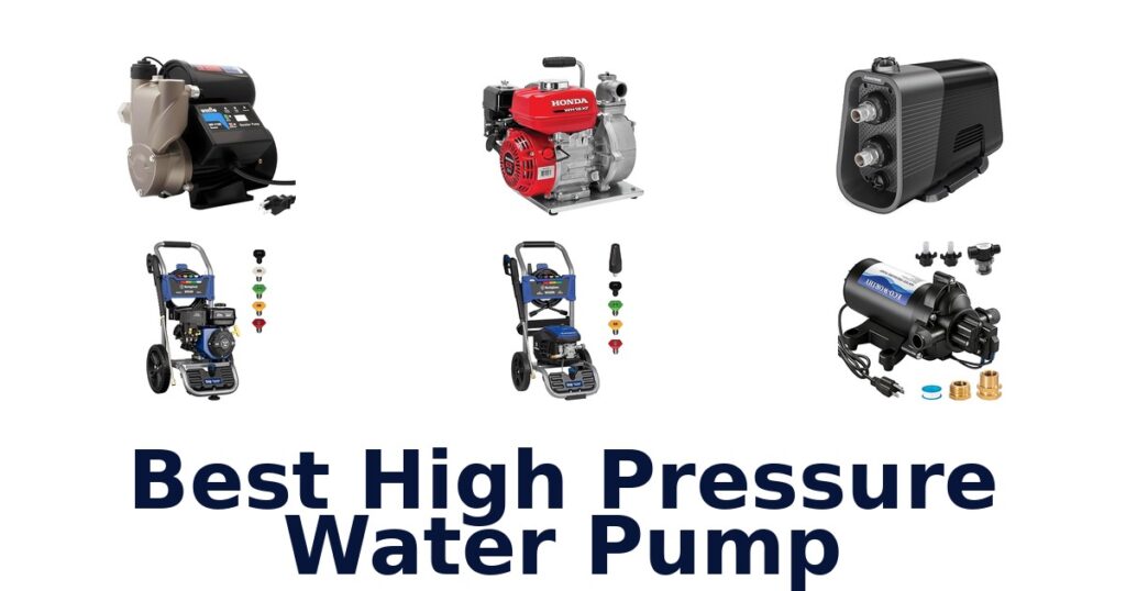 Best High Pressure Water Pumps: Top 10 Picks best high pressure water pump