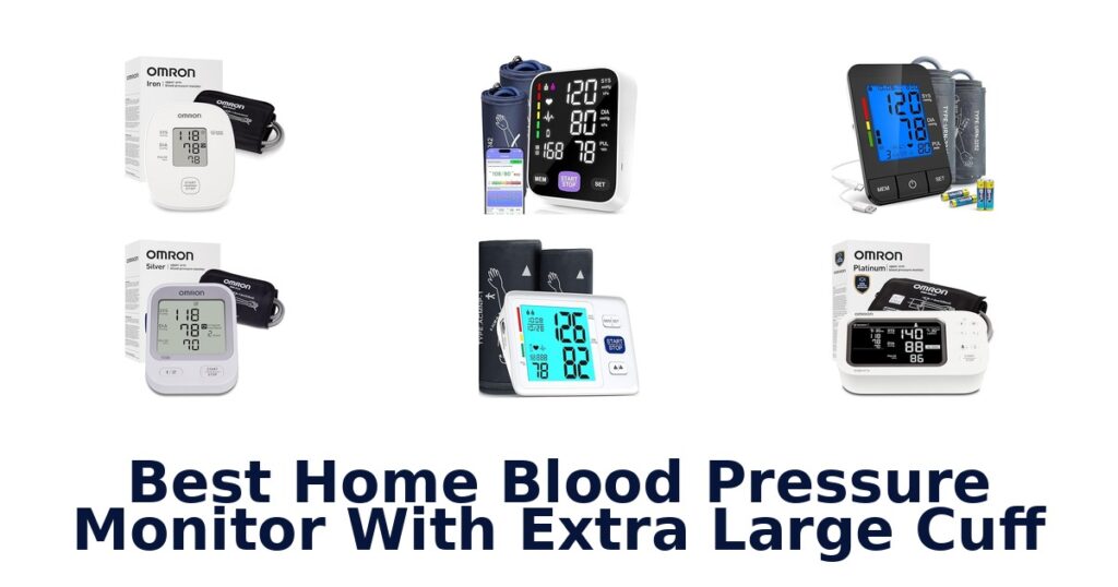 best home blood pressure monitor with extra large cuff