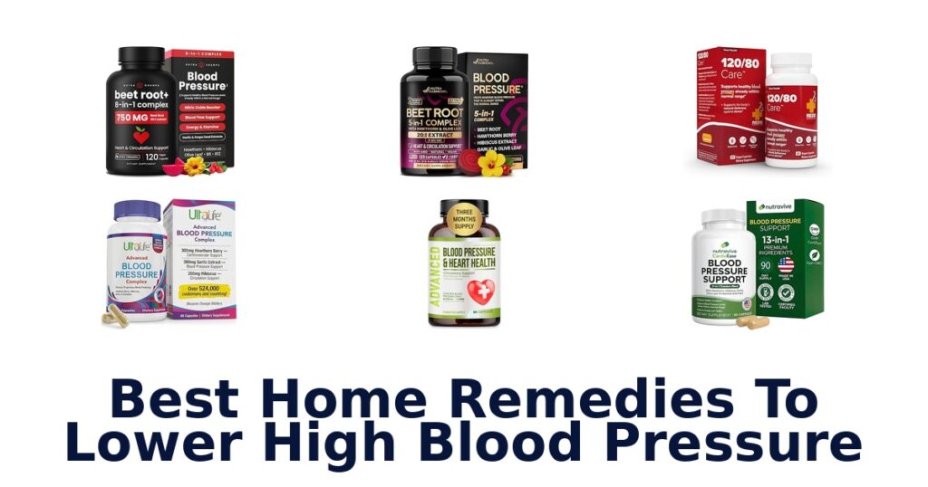 best home remedies to lower high blood pressure