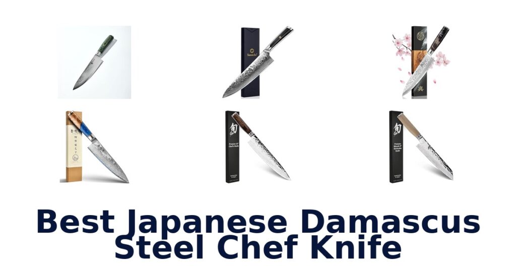 best japanese damascus steel chef knife