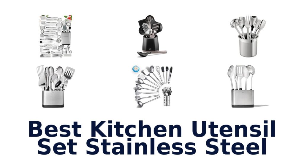 Best Stainless Steel Utensil Sets: Top 10 Picks best kitchen utensil set stainless steel