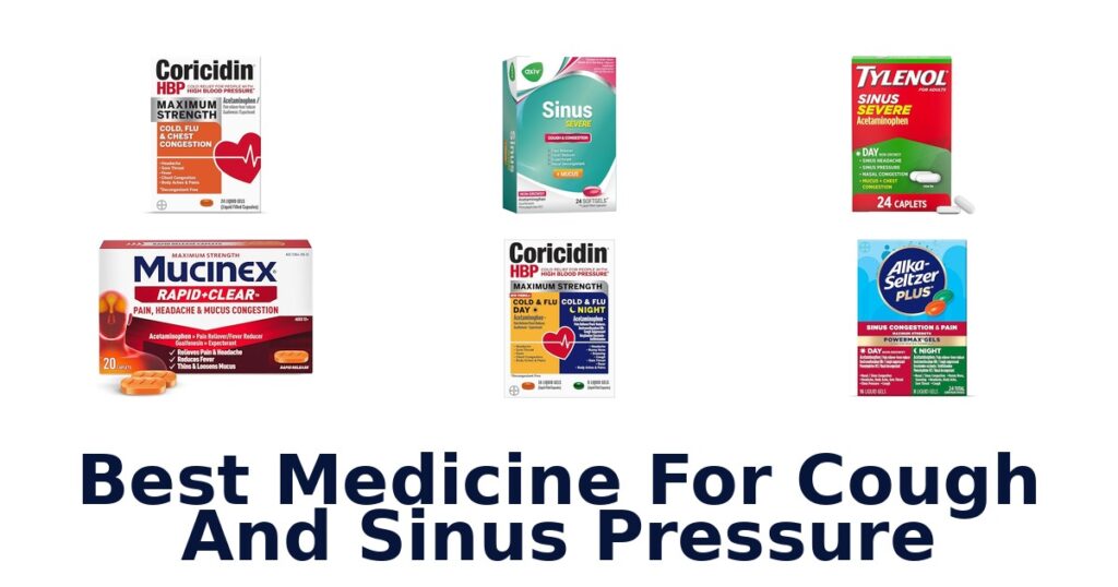 best medicine for cough and sinus pressure