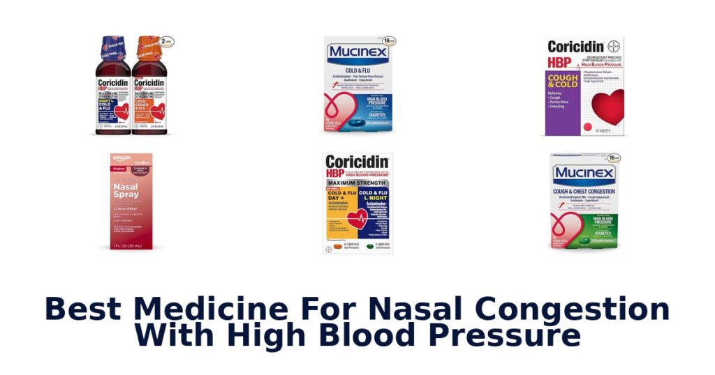 best medicine for nasal congestion with high blood pressure