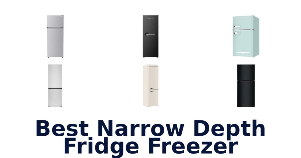 best narrow depth fridge freezer