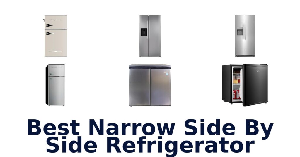 best narrow side by side refrigerator
