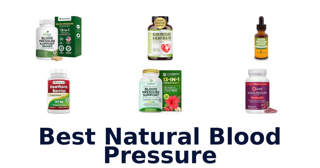 best natural blood pressure