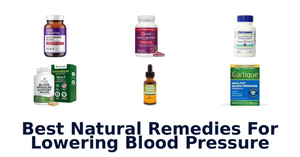 best natural remedies for lowering blood pressure