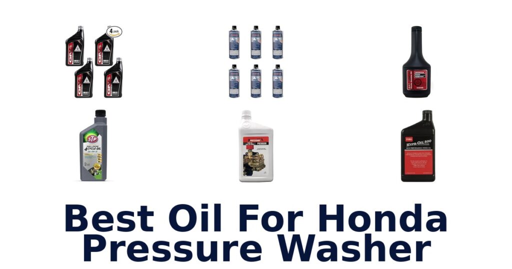 best oil for honda pressure washer