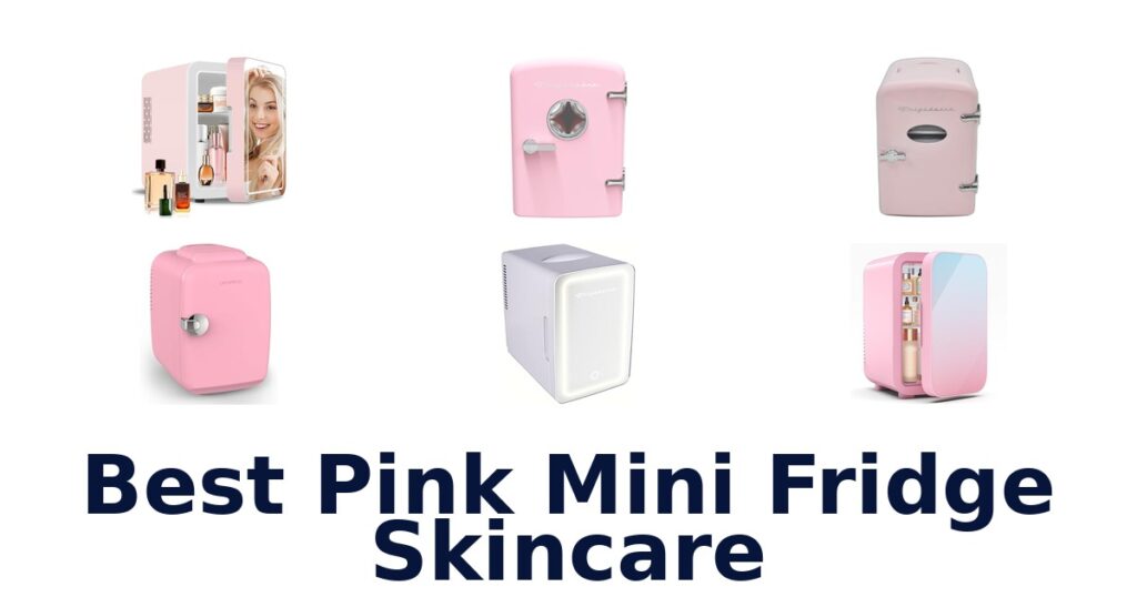 best pink mini fridge skincare