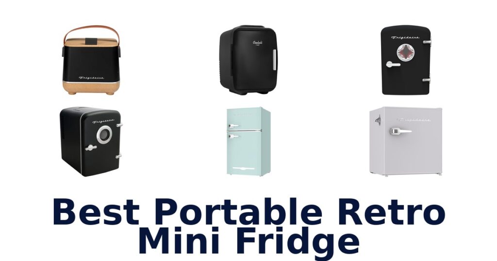 best portable retro mini fridge