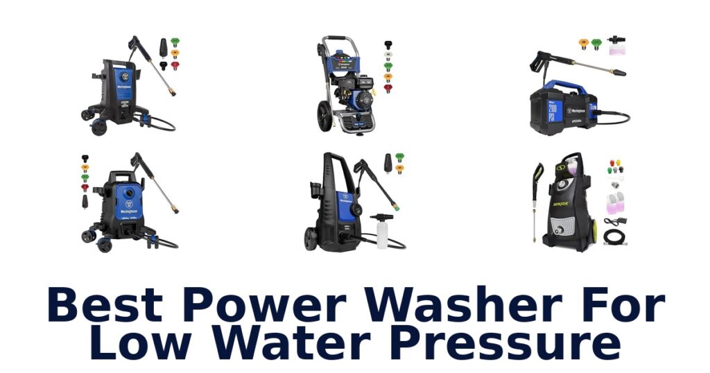 best power washer for low water pressure