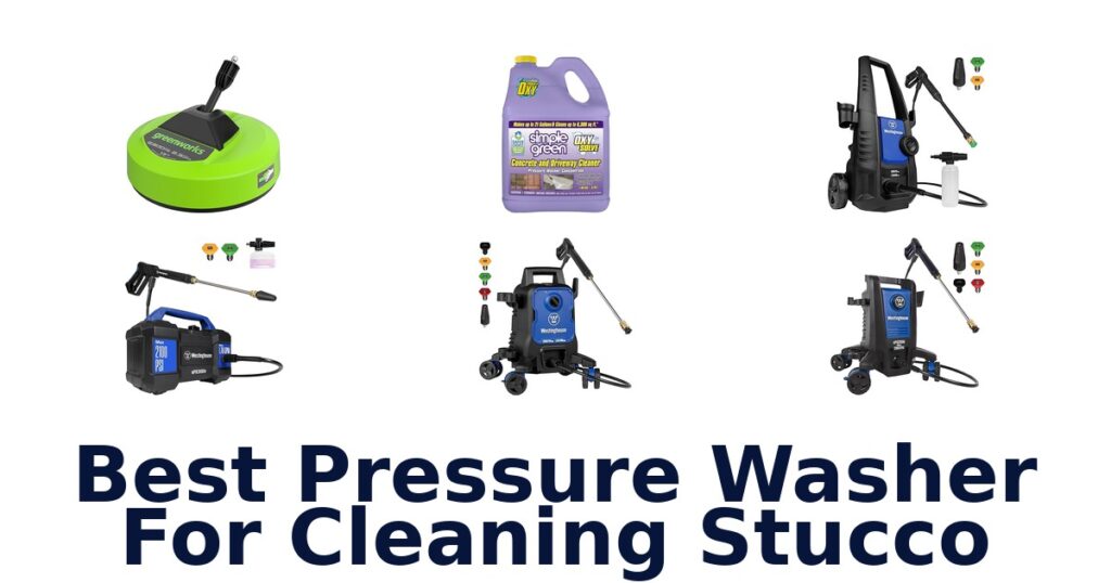 best pressure washer for cleaning stucco