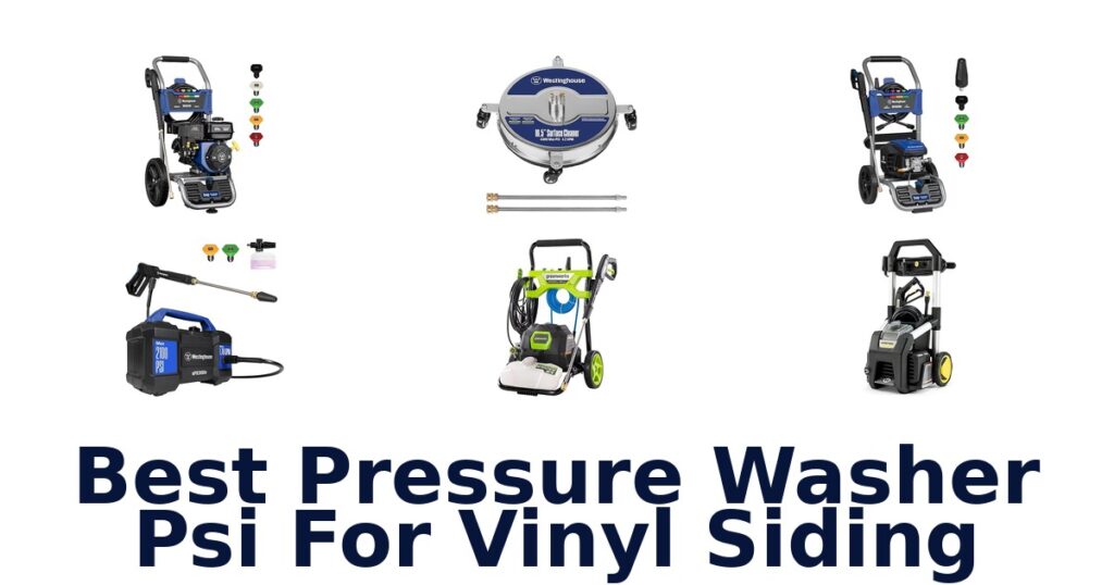 best pressure washer psi for vinyl siding