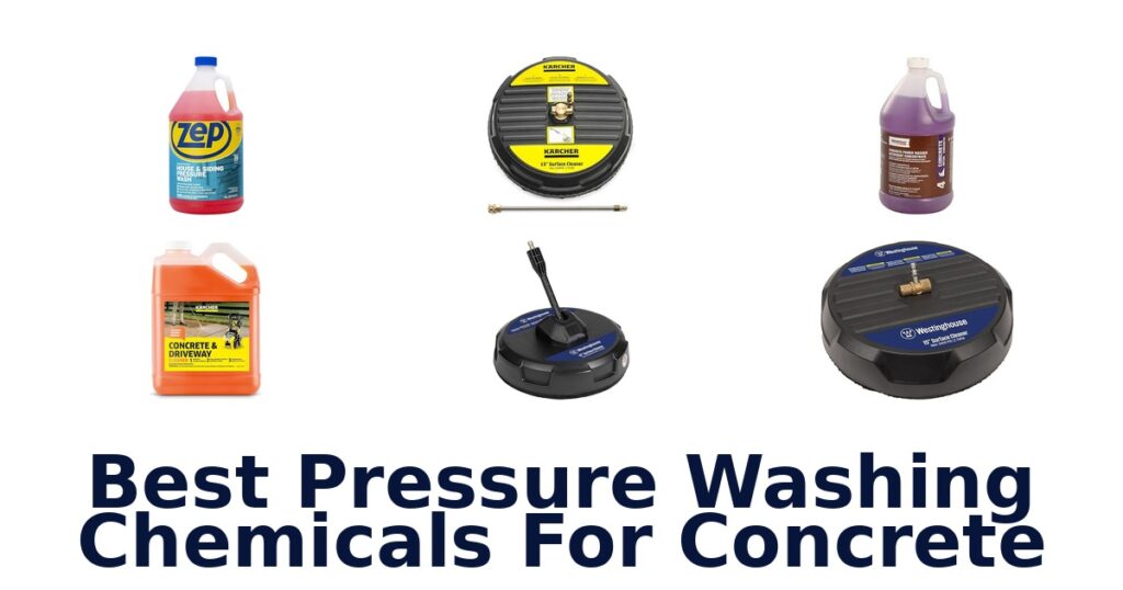 best pressure washing chemicals for concrete