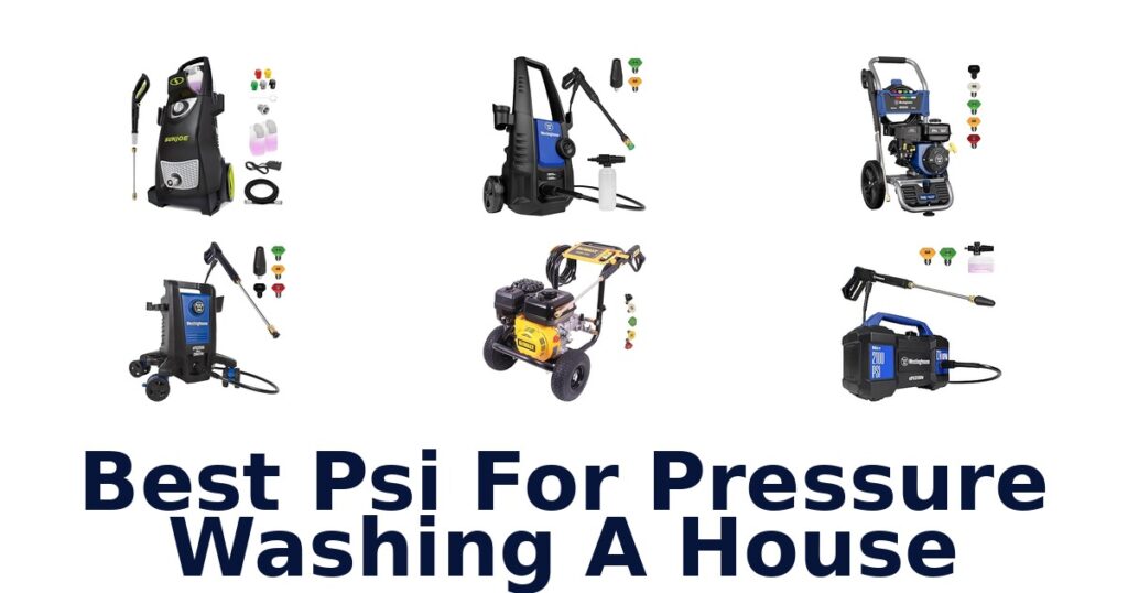 best psi for pressure washing a house