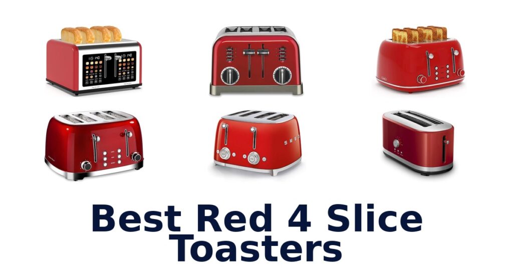 best red 4 slice toasters