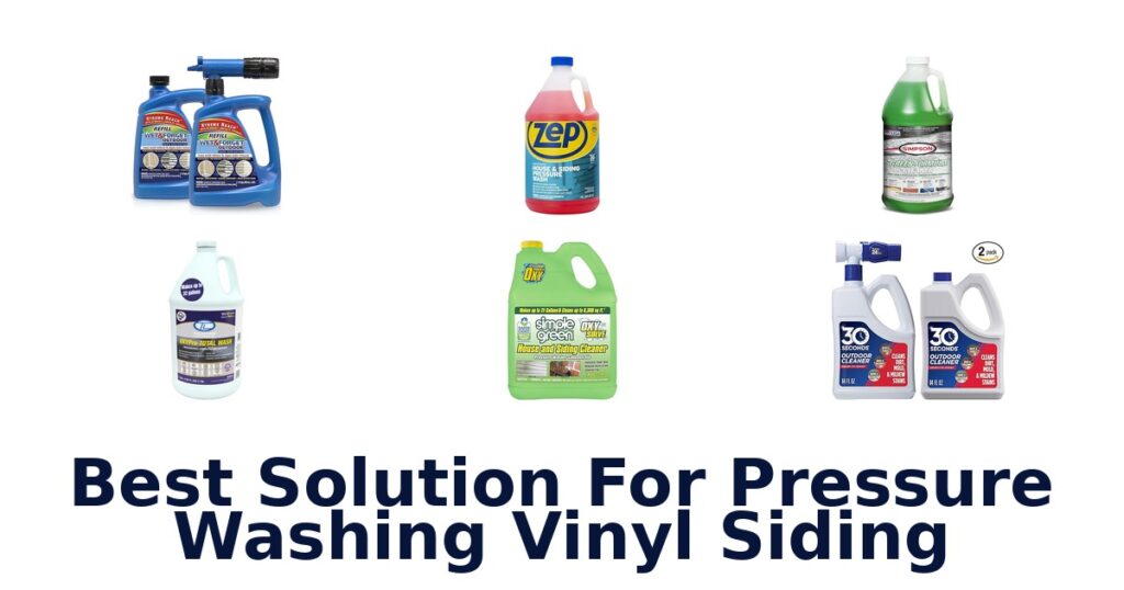 best solution for pressure washing vinyl siding