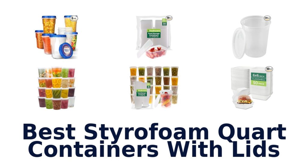 best styrofoam quart containers with lids