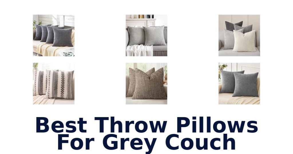 best throw pillows for grey couch