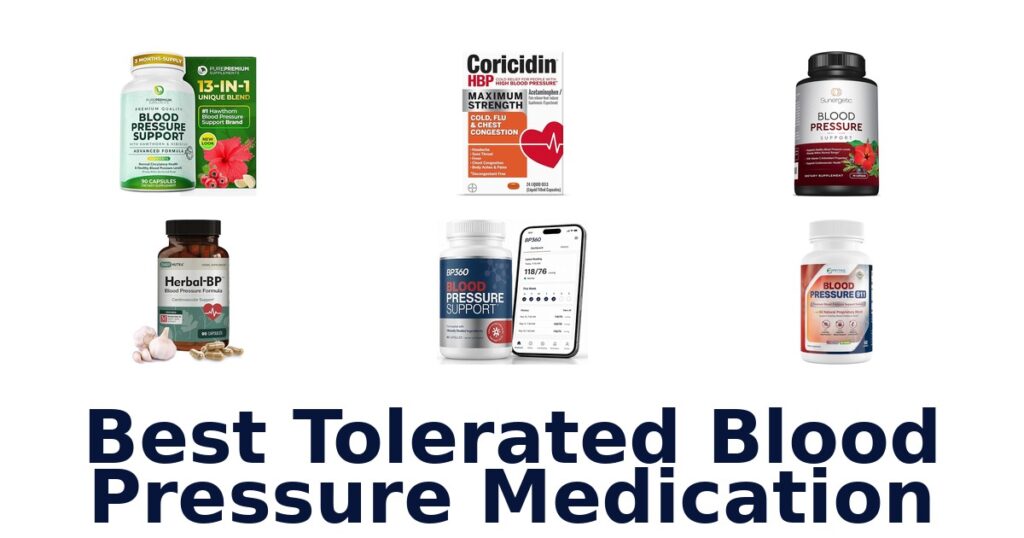best tolerated blood pressure medication