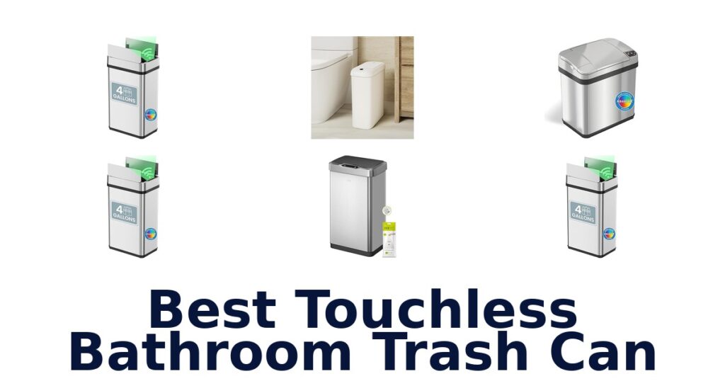 best touchless bathroom trash can