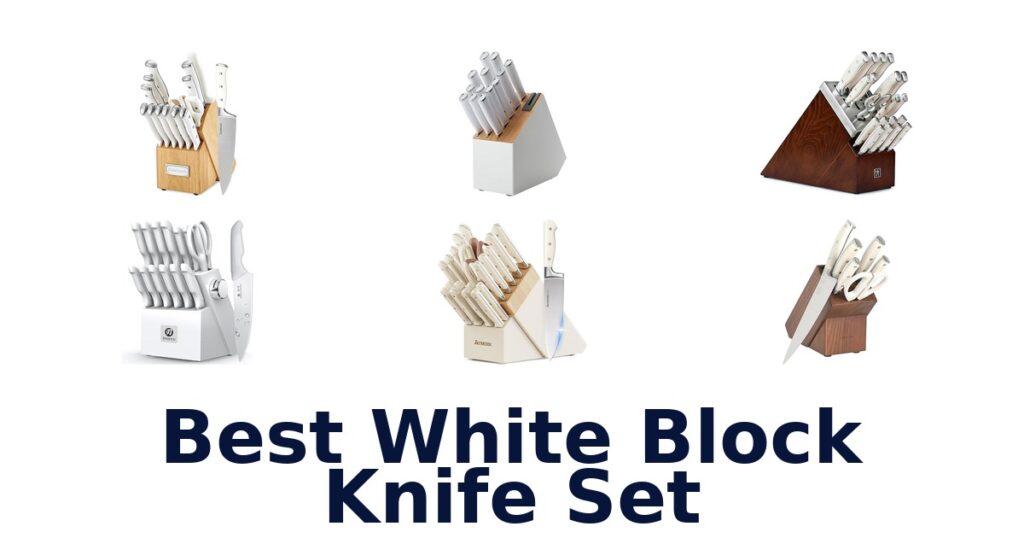best white block knife set