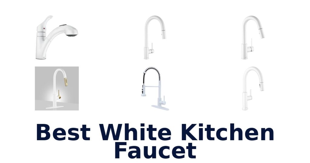 best white kitchen faucet