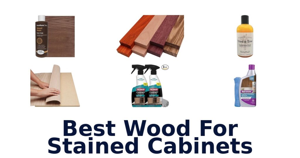 best wood for stained cabinets